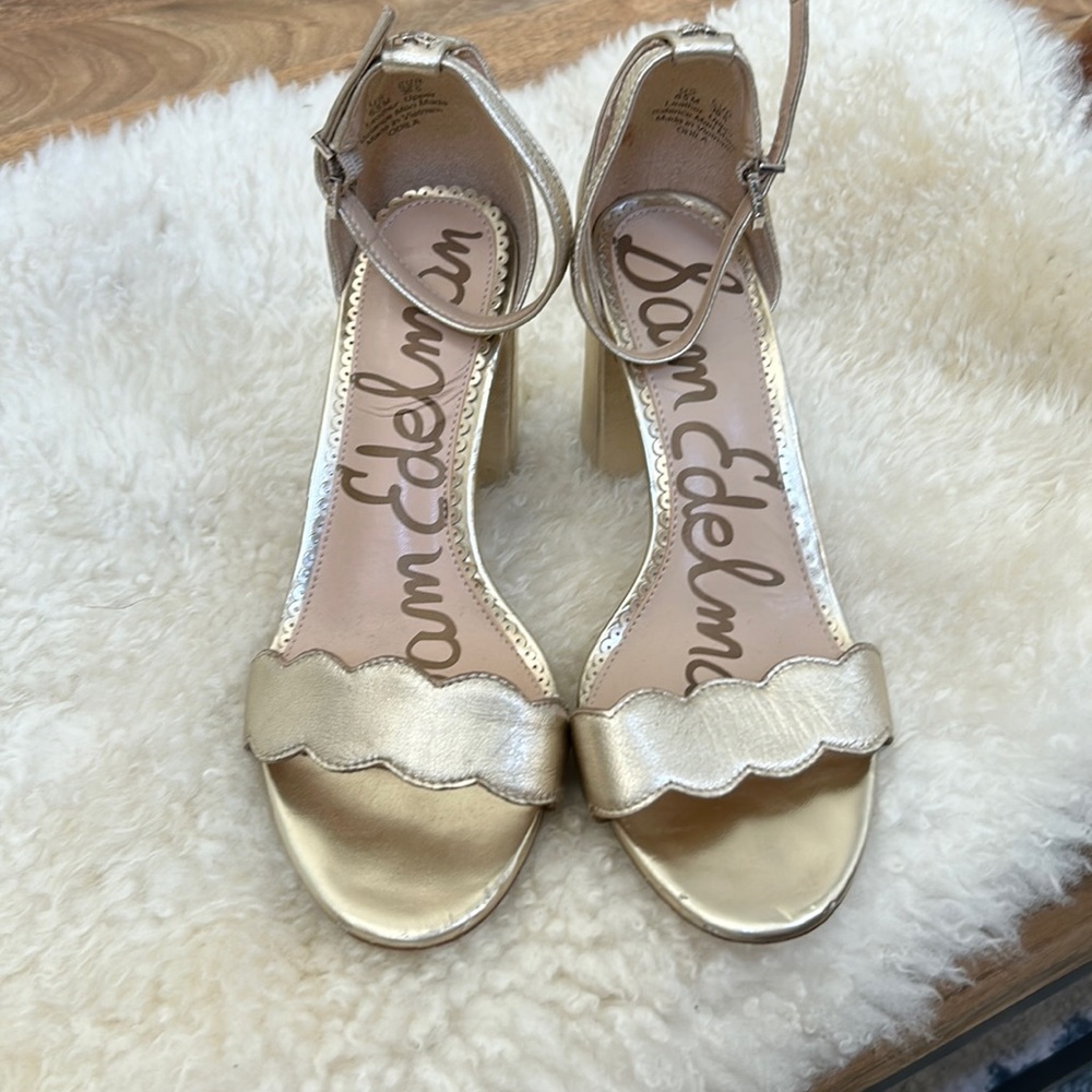 Sam Edelman Odila Gold Dress Shoes (size 6.5)